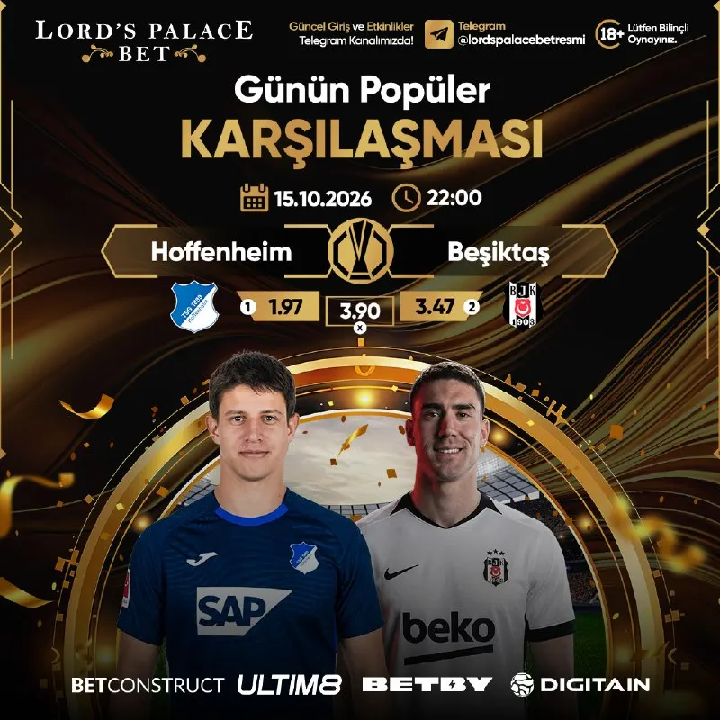 Lordspalacebet Telegram: ⚽4 farklı spor sağlayıcısı. 💰Yüksek oranlar, sürekli bahis. 🎁Görev ve Yatırım…