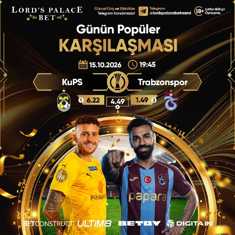 Lordspalacebet Telegram: ⚽4 farklı spor sağlayıcısı. 💰Yüksek oranlar, sürekli bahis. 🎁Görev ve Yatırım…