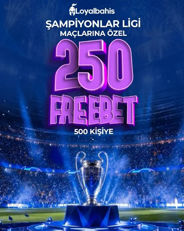 Loyalbahis Telegram: ❤️‍🔥 KOD : Sampiyonlar-LoyalBahiste 🎰 500 KİŞİLİK 🔢 250 FREEBET ✅ Bakiye 3.000…