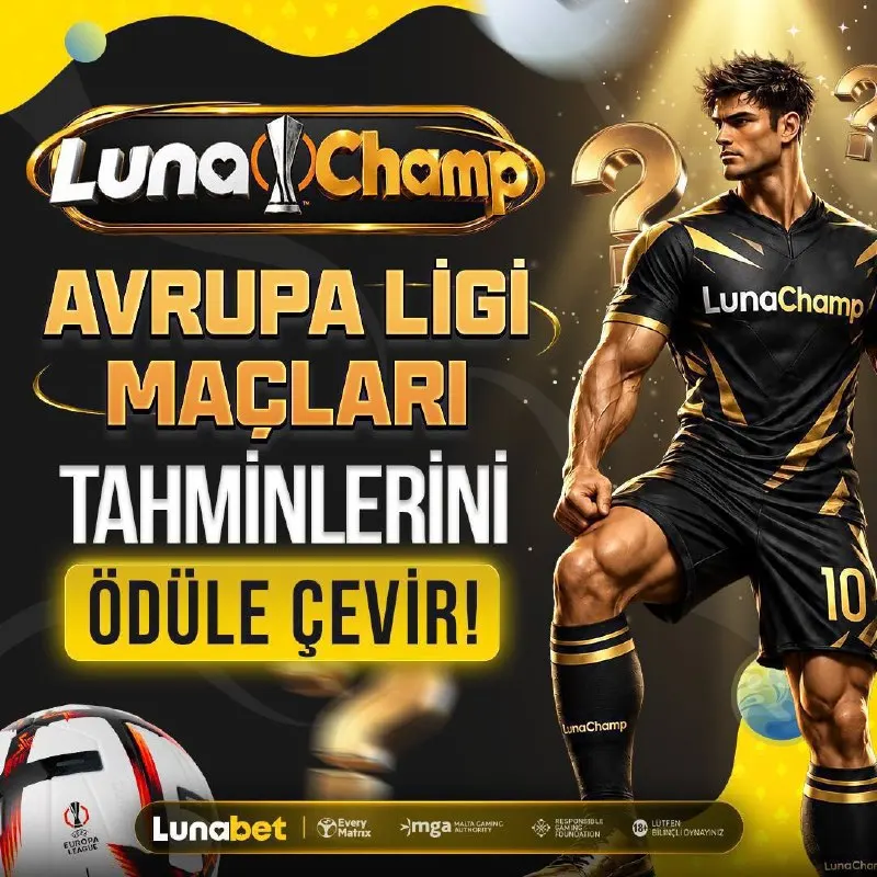 Lunabet Telegram: 🏆 AVRUPA LİGİ’NDE LUNACHAMP ZAMANI! ⚽️ Avrupa Ligi maçlarında “Kim Kazanır?”…
