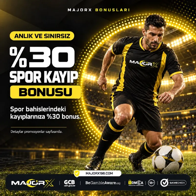MajorX Telegram: 🔣3️⃣0️⃣ SPOR KAYIP BONUSU 🏆 Promosyon Tanımı Bu promosyon, yalnızca Spor…