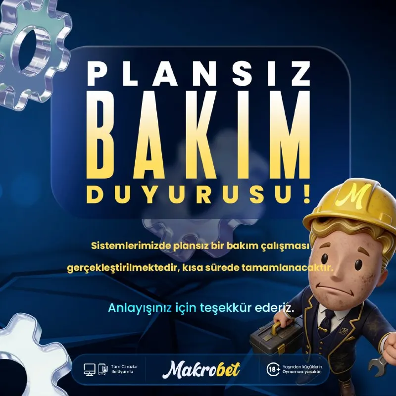 Makrobet Telegram: ⚙️DEĞERLİ ÜYELERİMİZİN DİKKATİNE Sitemizdeki anlık güncelleme sizlerin…