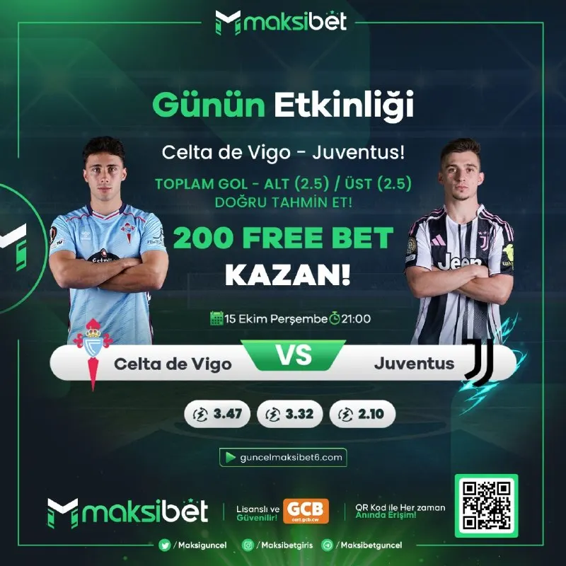 Maksibet Telegram: 🅰️🅰️🅰️🅰️🅰️ 🅰️🅰️🅰️🅰️🅰️🅰️🅰️🅰️🅰️ 📌 CELTA DE VİGO - JUVENTUS karşılaşmasında…