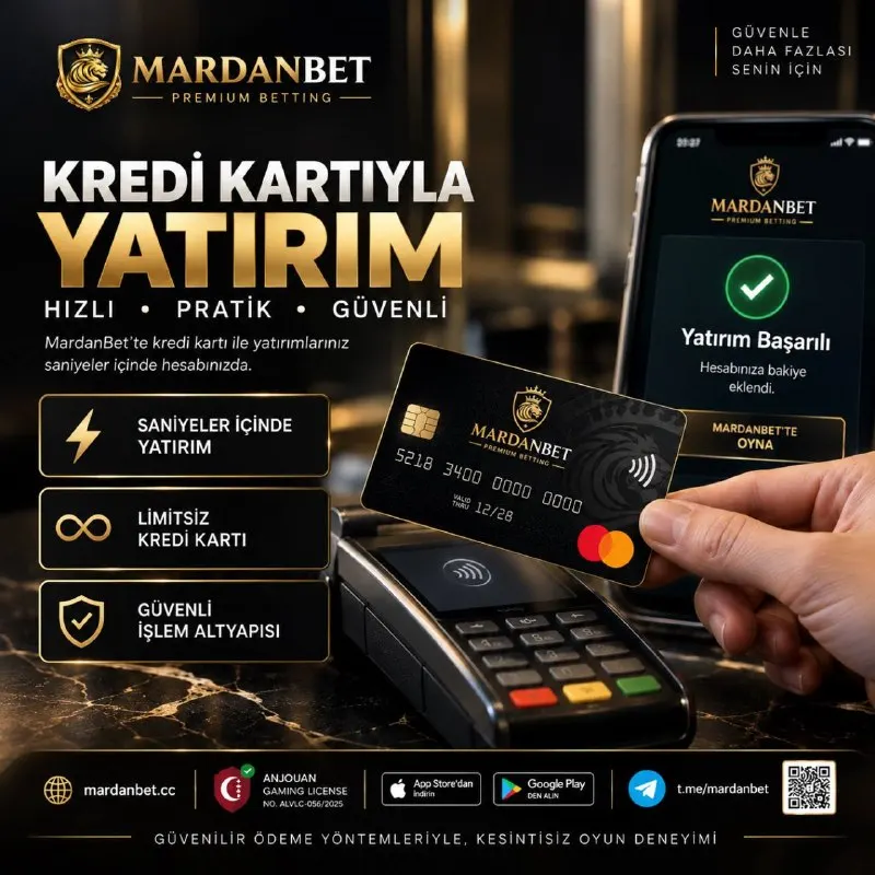Mardanbet Telegram: 💳 KREDİ KARTIYLA YATIRIM Kredi kartıyla yatırımlarınız 1 saniyede hesabınızda 💳…