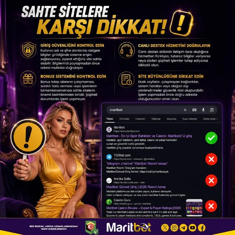 Maritbet Telegram: ➖➖🫀🫀🫀🫀🫀🫀🫀🫀➖➖ ⚠️ SAHTE SİTELERE KARŞI DİKKAT! ⚠️ ⚠️ÖNEMLİ UYARI ⚠️ ✔️ Kişisel…