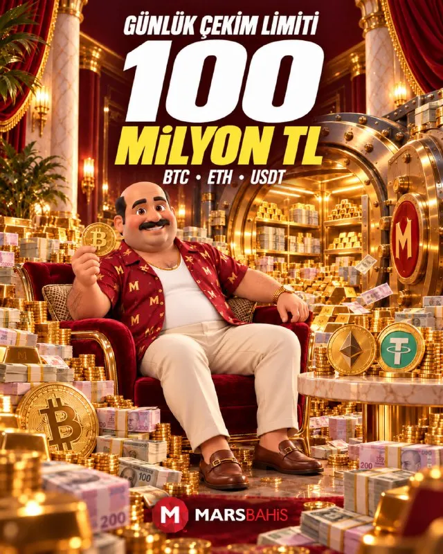 Marsbahis Telegram: Marsbahis'te Kripto ile çekimlerinizi bekletmeyin! Günlük 100 Milyon TL çekim…