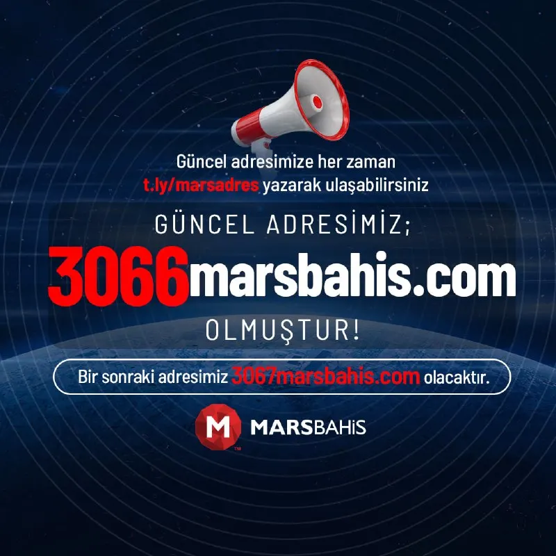 Marsbahis Telegram: Güncel adresimiz 3066marsbahis.com olmuştur. Sitemize her zaman t.ly/marsadres…