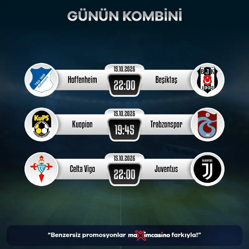 Maxim Casino Telegram: 🟢 🥇Günün Popüler Maçları ve Kazandıran Kombini ⚽️🏀🏈⚾️🥎🎾🏐 🏆 Hoffenheim ✅…