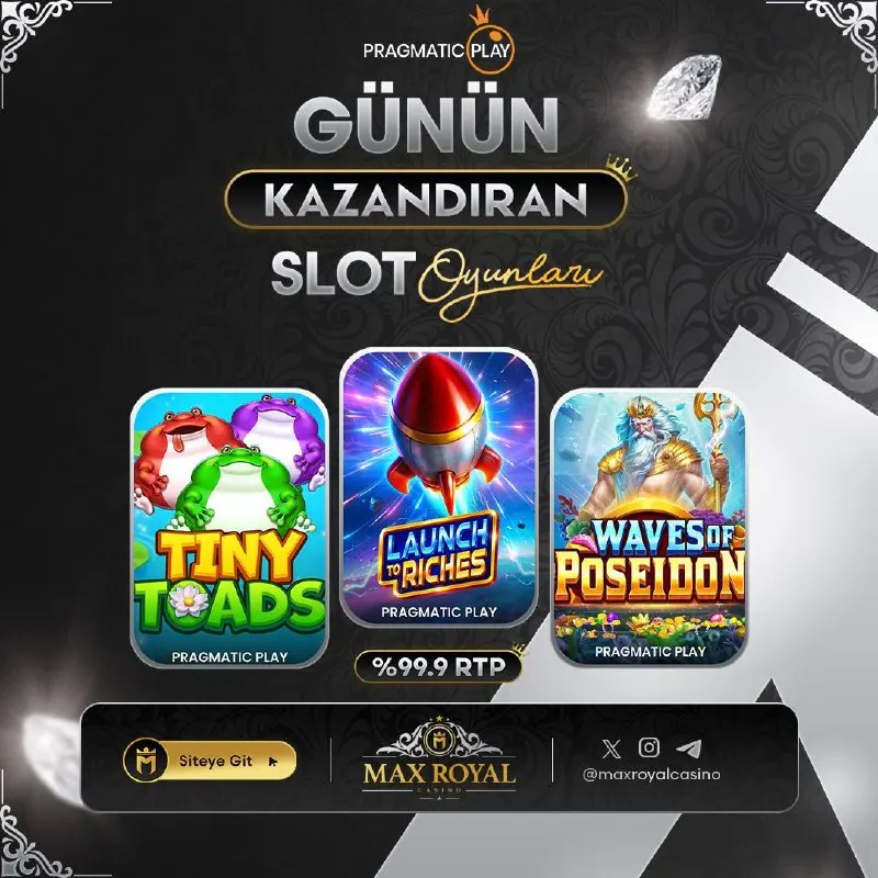 Maxroyal Casino Telegram: 🙏🙏🙏🙏🙏🙏🙏🙏🙏🙏 PRAGMATIC PLAY İŞBİRLİĞİ ile Şanslı Oyunlarda %99.9 RTP 💸Şans…
