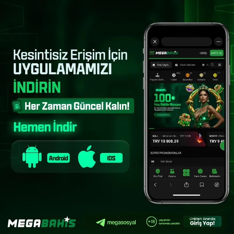 Megabahis Telegram: 📱 MEGABAHİS MOBİL UYGULAMA ➡️ Hızlı , kolay ve kesintisiz deneyim için. ‼️…