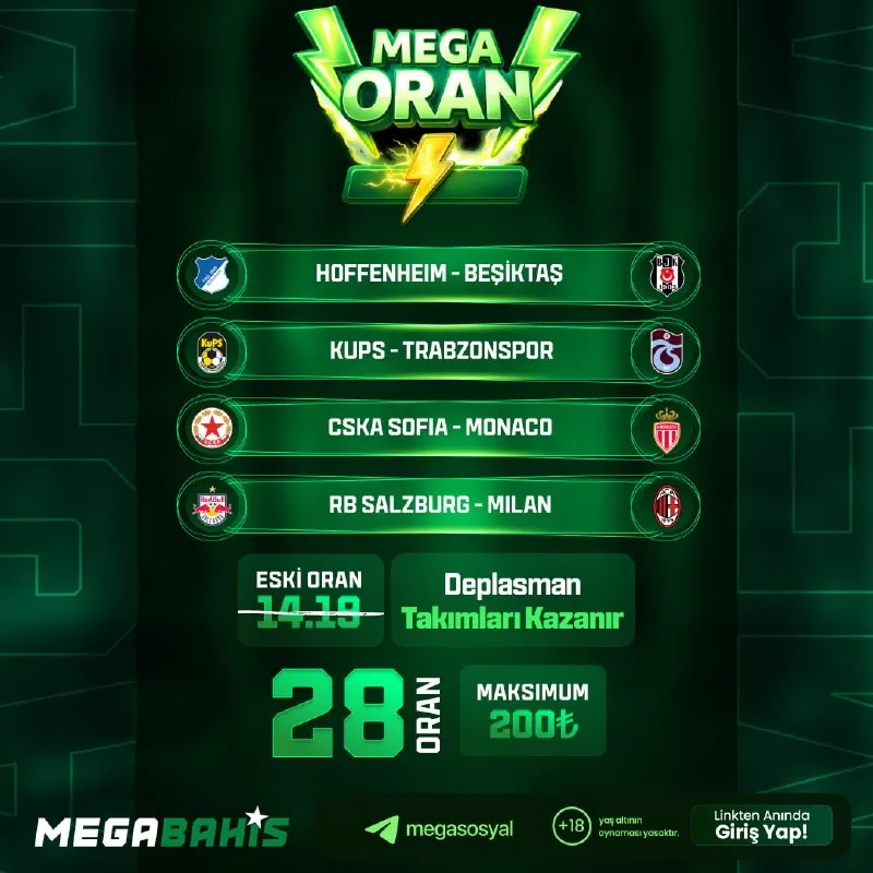 Megabahis Telegram: 🔼🔡🔡📣📣📣📣🔼 🔥 Limitler Tükenmeden Hemen Oyna, Mega Kazancı Kaçırma! 👉 Özel orana…
