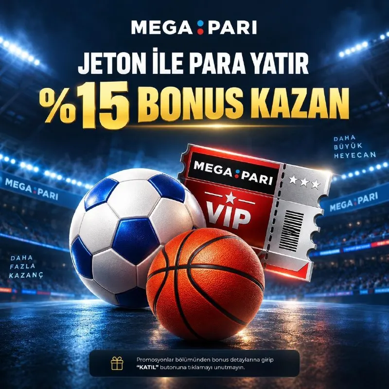 Megapari Telegram: 💳 JETON İLE PARA YATIR, %15 BONUS KAZAN! 🔥 Tercih ettiğin yatırım yöntemi artık…