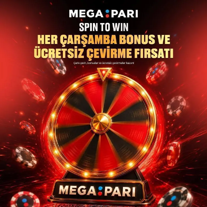 Megapari Telegram: 🎡 Çarşamba günü çark dönüyor, fırsatlar seni bekliyor! 🔥 Spin to Win…