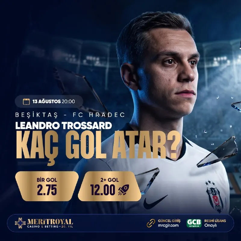 Merit Royal Casino Telegram: 💙 #MeritRoyal’de Avrupa Heyecanı Başlıyor! 💙TROSSARD Beşiktaş - FC HRADEC…