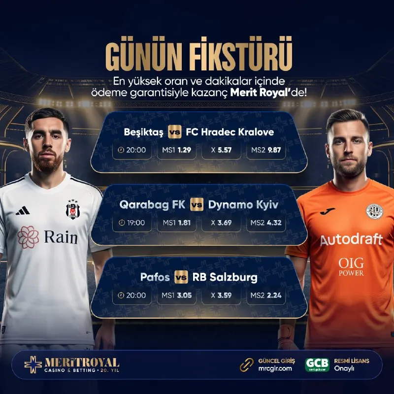 Merit Royal Casino Telegram: 💙 #MeritRoyal’de 😀😀😀😀😀 💙20:00 | Beşiktaş 😀 Hradec 💙 19:00 |Qarabag FK 😀 Dinamo…