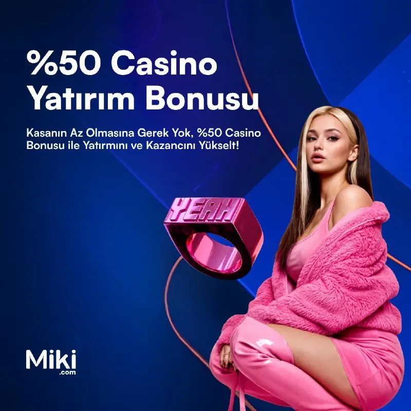 Miki Telegram: ✨%50 Casino Yatırım Bonusu 💵5.000 TL'ye kadar casino bonusu seni bekliyor…