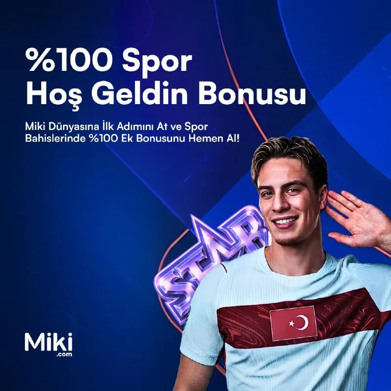 Miki Telegram: 👑 %100 Spor Hoş Geldin Bonusu 💎İlk yatırımını yap ve kazanmaya başla! 💵2.000…