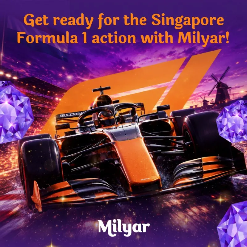 Milyar Telegram: 🏎 High speed, tight turns, and massive odds at the Singapore GP. Back your…