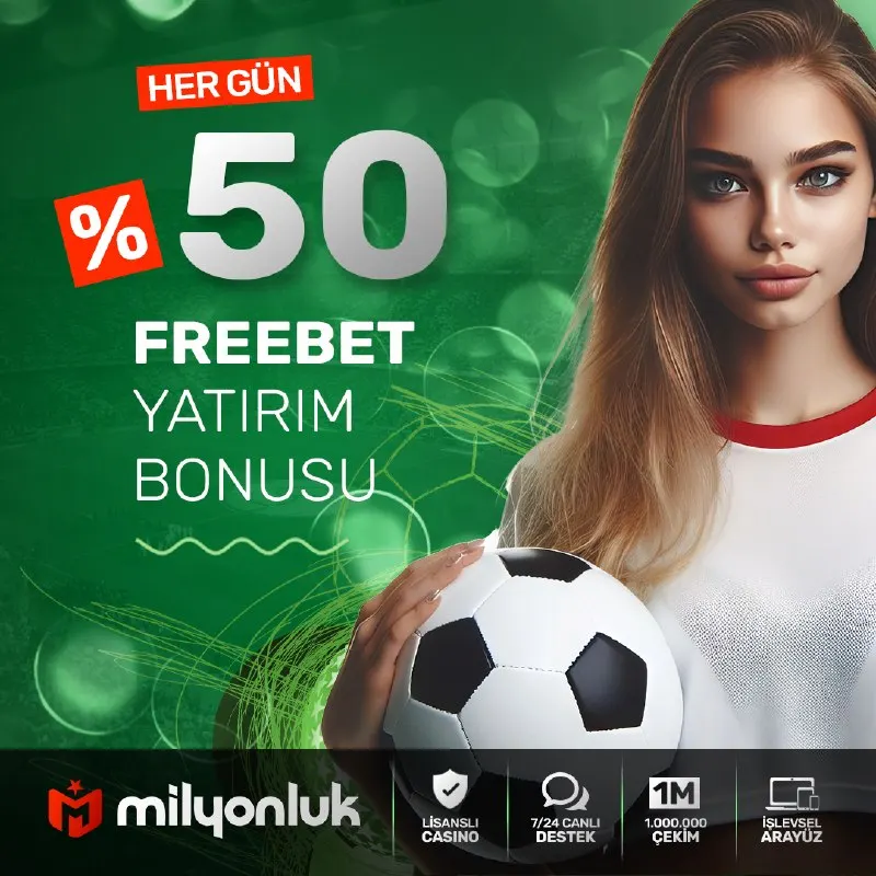 Milyonluk Telegram: ⚽️🏀 ÇEVRİMSİZ %50 FREEBET BONUSU Spor bahislerinde sizi seviye atlatacak bu…