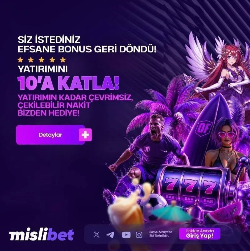 Mislibet Telegram: 🎁 💀💀💀 ile Efsane Bonus Geri Döndü 🖱 Hemen Katıl, 🤩 Yatırımını 10’a Katla 💲…