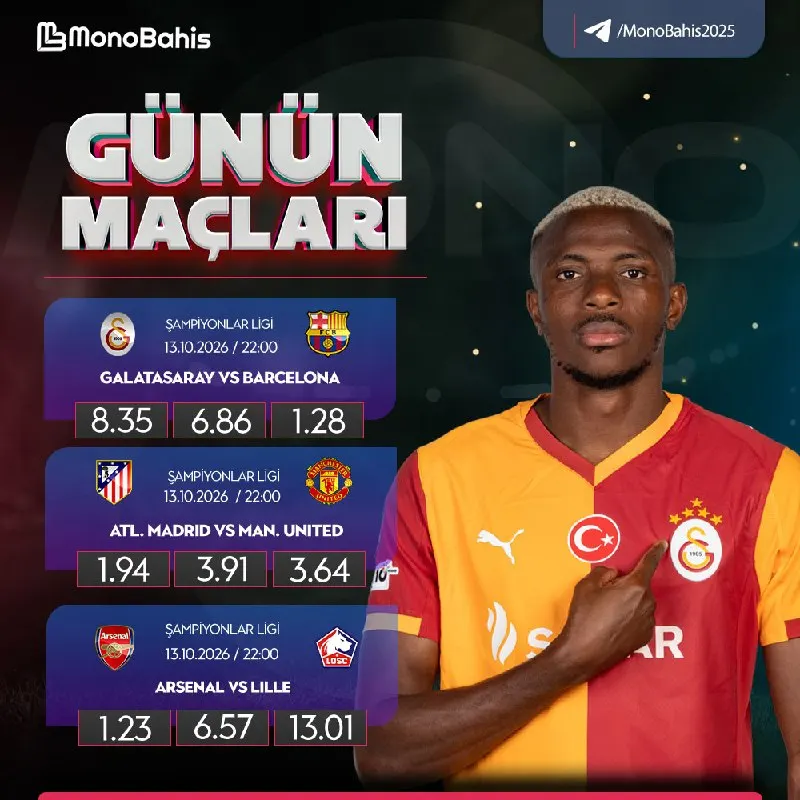 Monobahis Telegram: 💎💎💎💎💎💎💎💎💎💎 💎 GÜNÜN MAÇLARI MONOBAHİS FARKIYLA! 💎 Galatasaray 💎 Barcelona 💎 |…