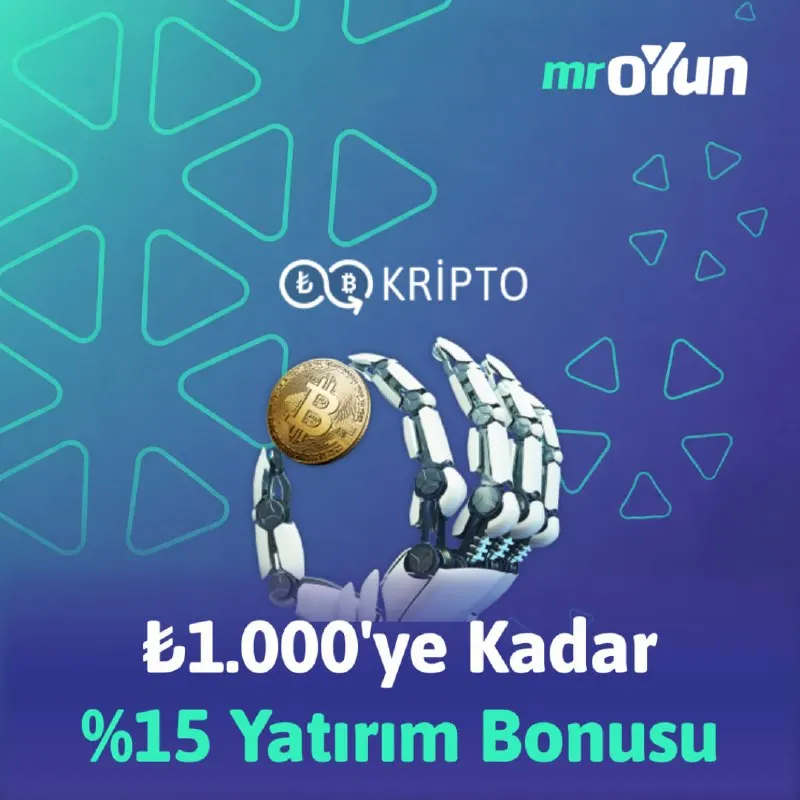 MrOyun Telegram: 💰 Kripto ile yatırım yap, bonusunu kap! Min. ₺1000 kripto yatırımına ₺1000’ye…
