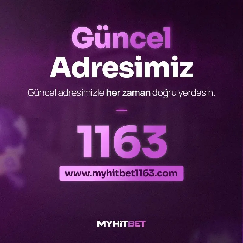 Myhitbet Telegram: 🟫Adresimiz; www.myhitbet1163.com olarak güncellendi. ❗️ Değerli Üyelerimizin…