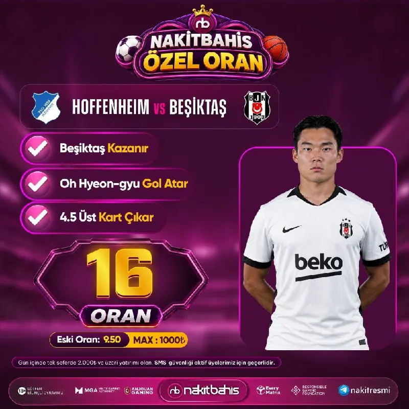 Nakitbahis Telegram: 🔥16 Özel Oran 🔥 🔫MAX : 1000₺🔫 ✅Gün içinde tek seferde 2.000₺ ve üzeri yatırımı…