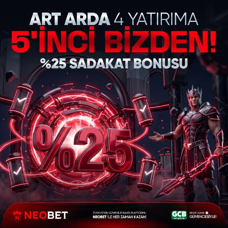 Neobet Telegram: ❤️🔥 %25 SADAKAT BONUSU 🔥❤️ 🎁 Ard arda 4 yatırım yap, 5. yatırım bizden! 💰🚀 🏆…