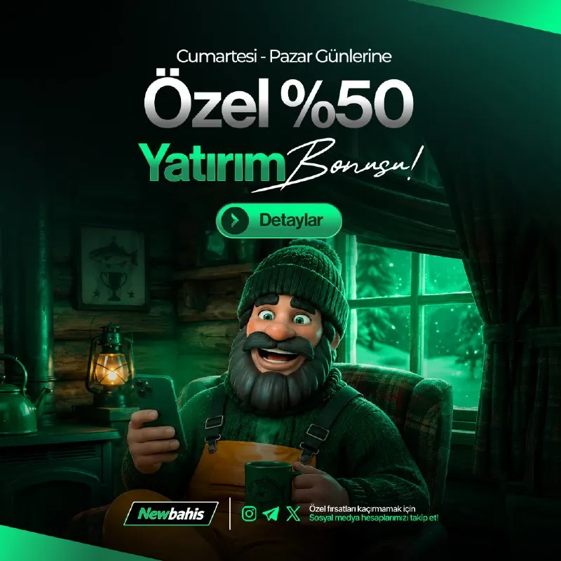Newbahis Telegram: 💎 HAFTA SONU AYRICALIĞI! 💎 💥 %50 YATIRIM BONUSU 🗓️ Cumartesi & Pazar 🎯 Sadece…