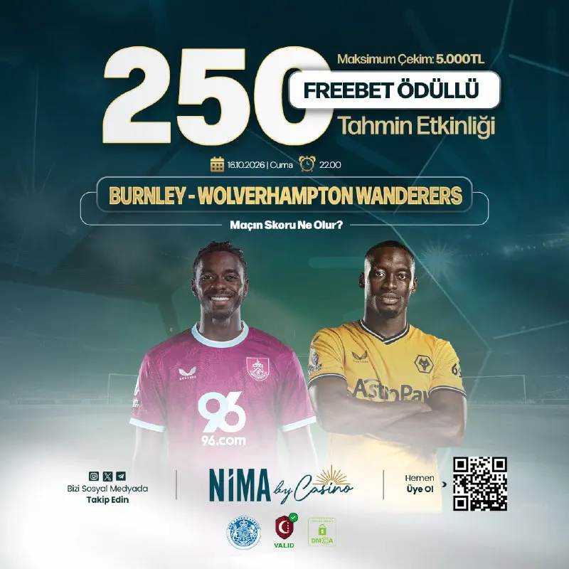 Nima Casino Telegram: ⚽️ Burnley vs Wolverhampton Wanderers Maçı Skor Tahmin Etkinliği Devam Ediyor!…
