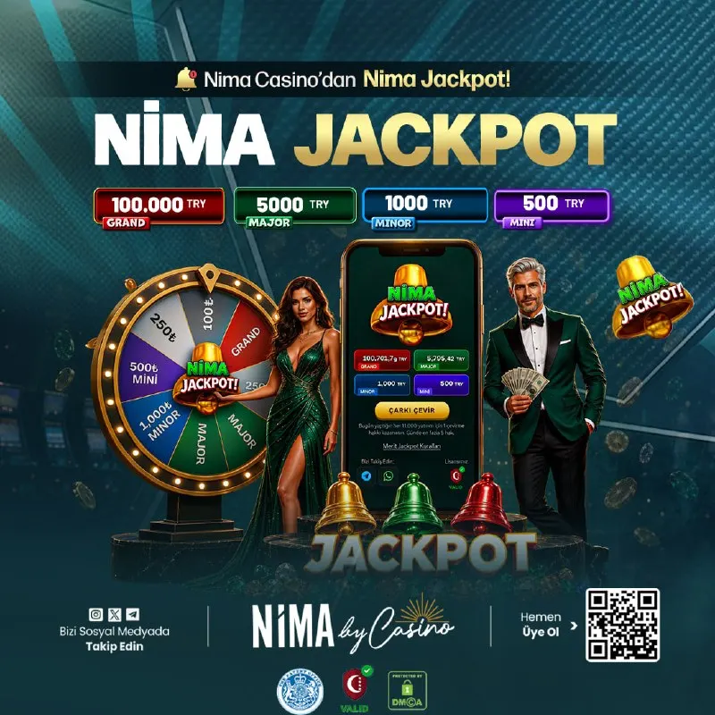 Nima Casino Telegram: 📢 NİMA JACKPOT ÇARKI Detaylar için Mobil Uygulamamızı İndirin. 🍀 Tüm…