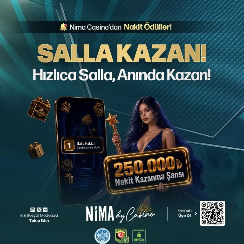 Nima Casino Telegram: 📢 SALLA KAZAN Detaylar için Mobil Uygulamamızı İndirin. 🍀 Tüm üyelerimize bol…