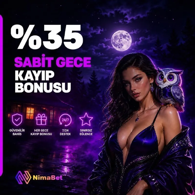 Nimabet Telegram: 🌃 🔤🔤🔤🔤🔤🔤🔤'🔤🔤GECECİLERE BÜYÜK AVANTAJ! %35 SABİT KAYIP BONUSU KAMPANYASI ⭐️ ⚡️…