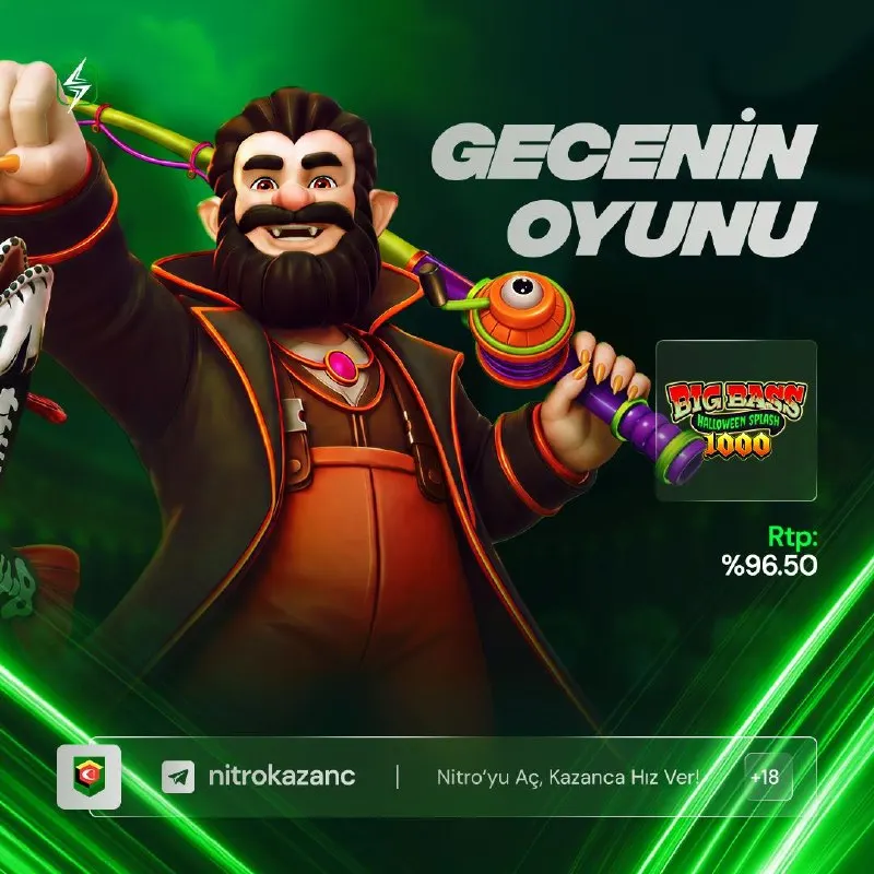 Nitrobahis Telegram: 🎃 GECENİN OYUNU BIG BASS HALLOWEEN SPLASH 1000! 🎣 Big Bass serisinden, Cadılar…