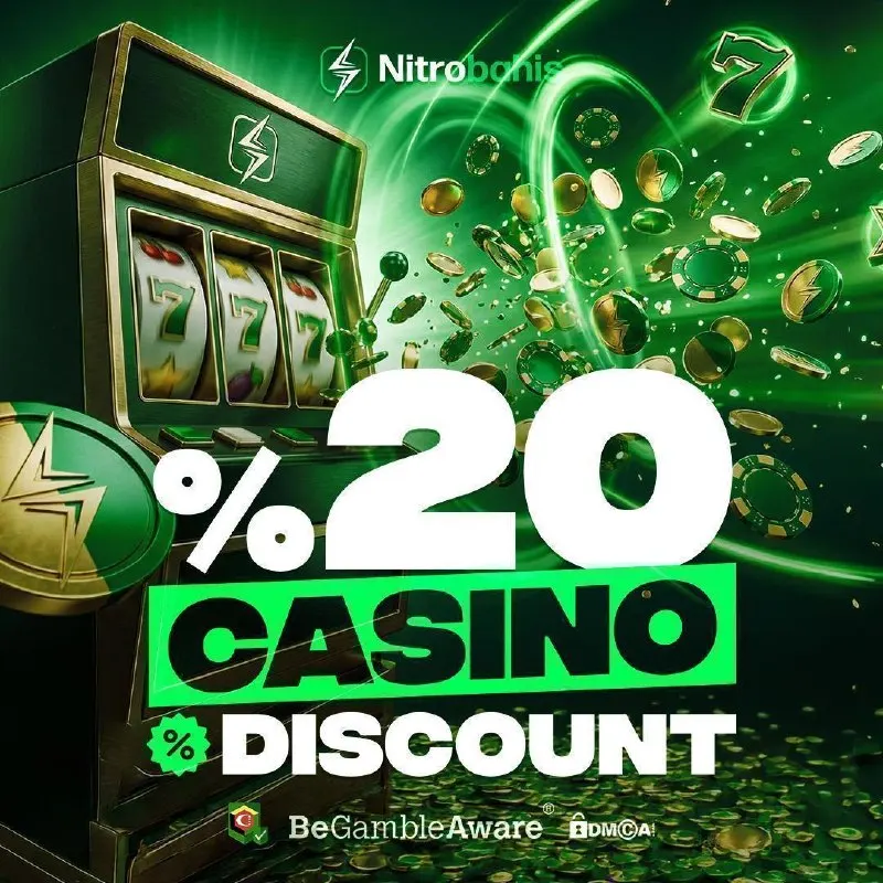 Nitrobahis Telegram: 🎰 %20 CASİNO DISCOUNT NİTROBAHİS'TE! 🪙 Makaralar döndü, jetonlar masada kaldı…
