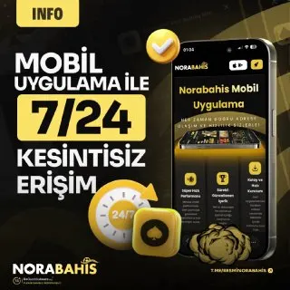 Norabahis Telegram: 📱NORA MOBİL UYGULAMA İLE 7/24 KESİNTİSİZ ERİŞİM!📱 ☺️ Hızlı performans ve kolay…