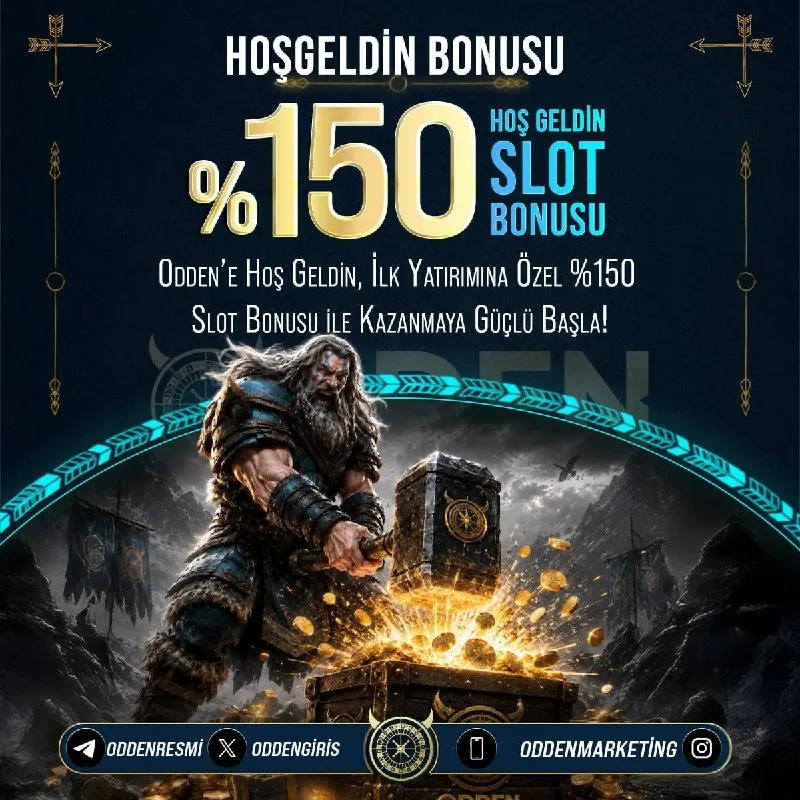 Odden Telegram: 🎁 🟡🟡🟡🟡 HOŞ GELDİN SLOT BONUSU! 😂 İlk yatırımına özel %150 Slot Bonusu ile…
