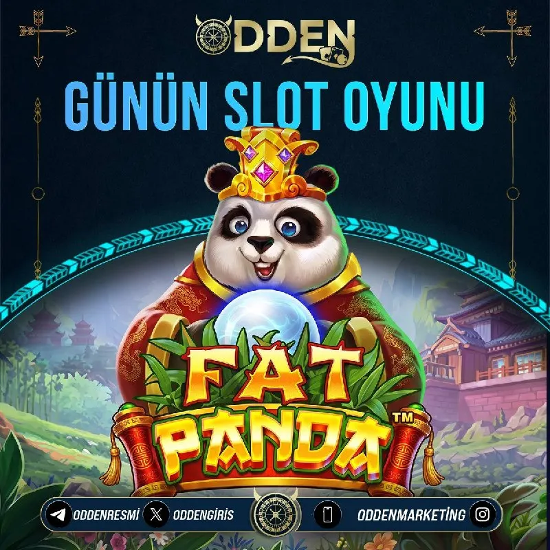 Odden Telegram: 😂 Günün özel slot oyunu! 📄 FAT PANDA ✅ RTP: 97.11 💸 Günün kazandıran slot…