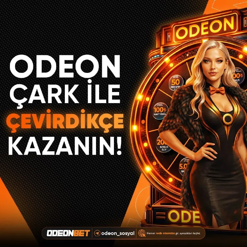 Odeonbet Telegram: 🎁 Şansını Odeon Çark ile döndür, ödüller seni bulsun! ↩ ✅ Yatırımını tamamla ve…