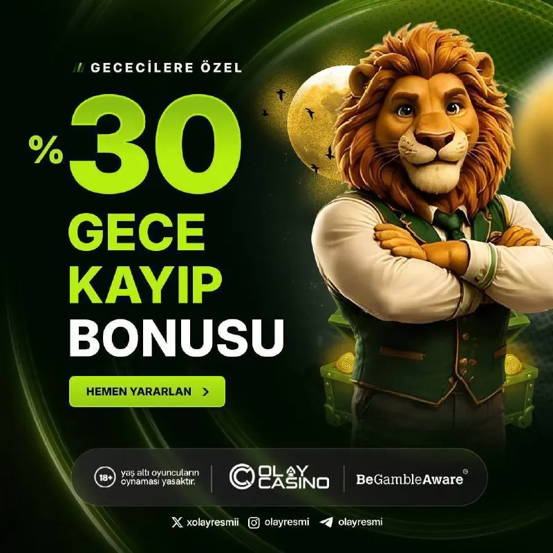 OlayCasino Telegram: Sabit Gece Kayıp Bonusu ✍️✍️✍️ ile yanınızdayız ! ❗️ 00.00-08.00 saatleri…