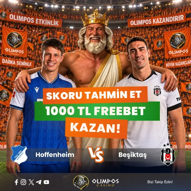 Olimpos Casino Telegram: 🤍 OLİMPOS KAÇ GOL OLUR YARIŞMASI 🇩🇪Hoffenheim vs Beşiktaş🇹🇷 🇫🇮KuPS vs…