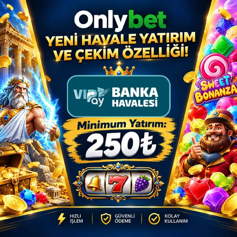 OnlyBet Telegram: 👑 Onlybet’te ViPay ödeme yönteminde minimum yatırım limiti 250₺ olarak…