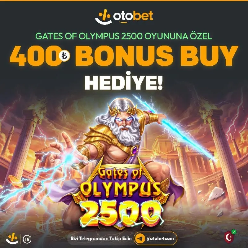 Otobet Telegram: ⚡️BONUS BUY ZAMANI ! 🔞 Pragmatic Play Sağlayıcısı Gates Of Olympus 2500…