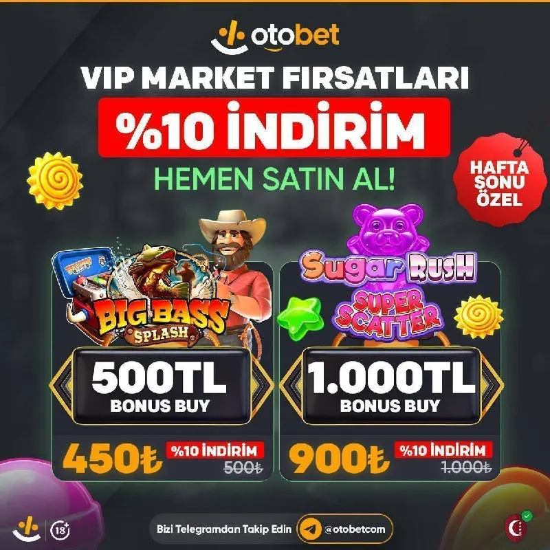 Otobet Telegram: ⭐😍😍😍😍😍 👑 Otobet VIP Markette Özel Fırsatlar! ⚠ HAFTA SONU ÖZEL FIRSATI KAÇIRMA!…