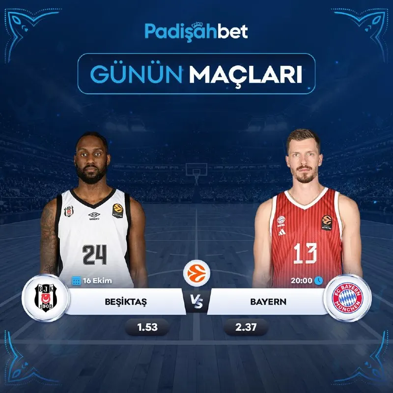Padişahbet Telegram: 👑👑👑👑👑👑👑👑👑👑 🏀 Beşiktaş - Bayern 👑 Oranlar arttı, heyecan katlandı! 📲 Padişahbet…