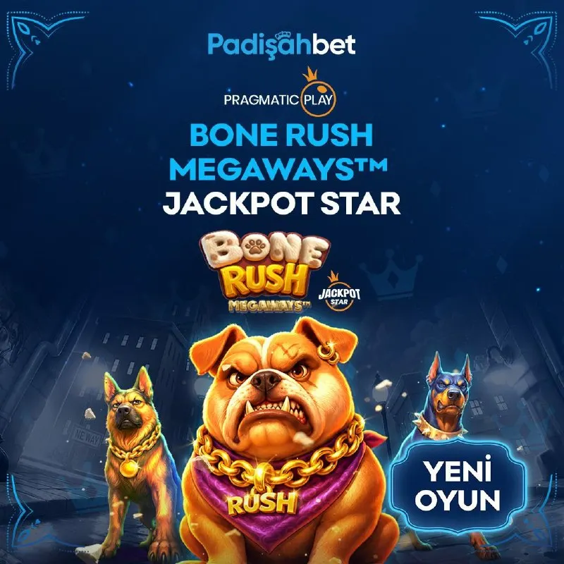 Padişahbet Telegram: 👑👑👑👑👑 'te Yeni Oyun: Bone Rush Megaways™ Jackpot Star! 🐾 Pragmatic Play’in yeni…