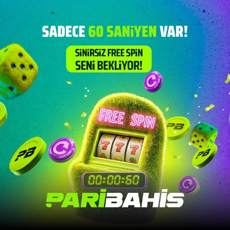Paribahis Telegram: 🎰 60 SANİYEDE ZAMANA KARŞI KAZANÇ! 🎰 💳 500 – 999 TL Yatırıma ➔ 5 TL Değerinde…
