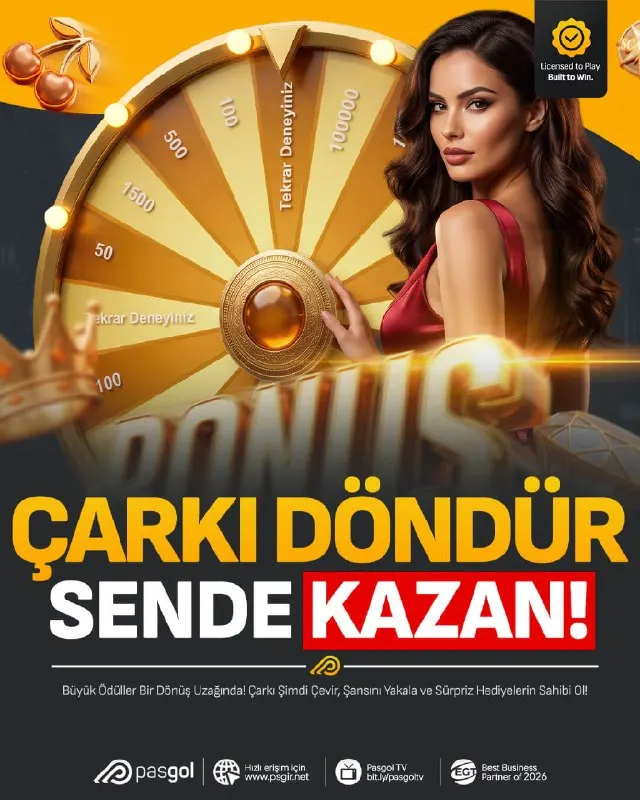 Pasgol Telegram: 🎡🔥 ÇARK DÖNÜYOR, SÜRPRİZLER GELİYOR! 💥 ÇARKI DÖNDÜR, ŞANSINI YAKALA! Bir dönüş……