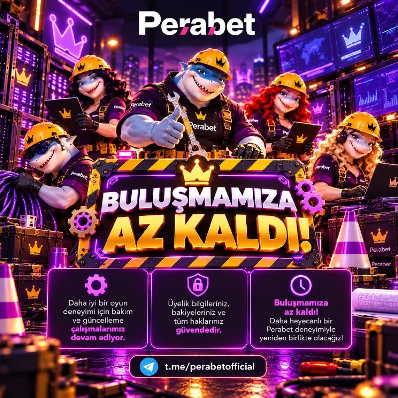 Perabet Telegram: 💜 BULUŞMAMIZA ÇOK AZ KALDI! ⚙️ Değerli Üyelerimiz, bakım ve güncelleme…